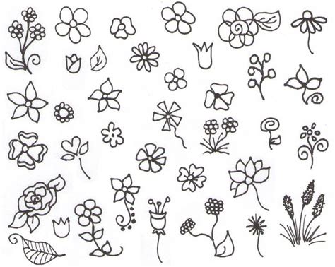 Simple Easy Cute Flower Drawings - img-gimcrackery