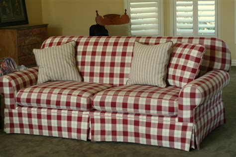 Custom Slipcovers by Shelley: Country Family Room slipcovers