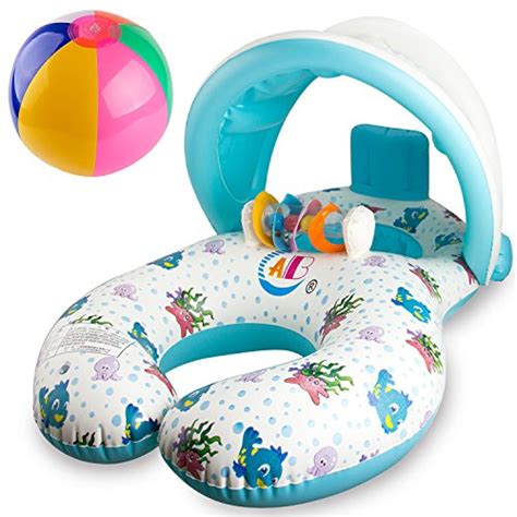 R • HORSE Baby Pool Float - Baby Swim Float Pool Toy with Mommy Swim ...