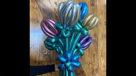 Flower Balloon Bouquet Tutorial - YouTube