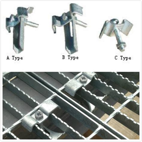 Stainless Steel Bar Grating Clips , End Plate Welding Bar Grating Fasteners