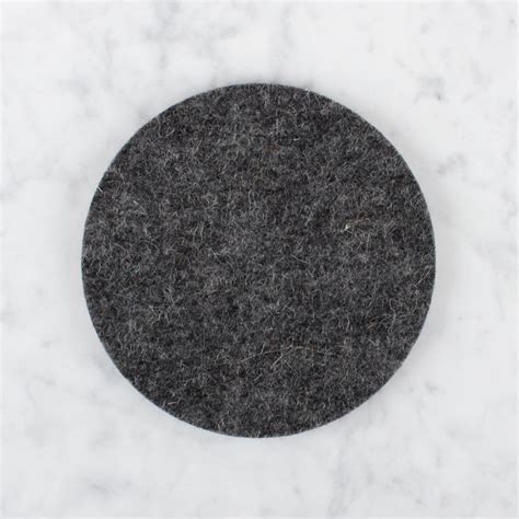 Round Felt Coaster · Gray · Mix & Match from 19 Colors + 3 Shapes ...