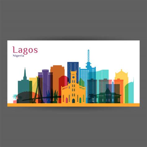 Lagos Nigeria Skyline stock vectors - iStock