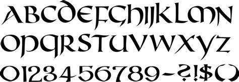 Callifonts - Uncial style calligraphy fonts