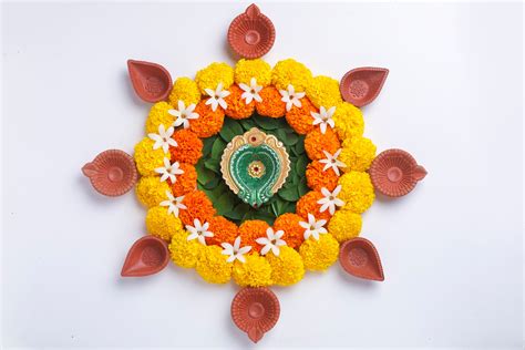 40 best ideas for coloring | Diwali Rangoli With Flowers