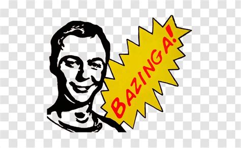 Sheldon Cooper The Big Bang Theory Bazinga Nerd - Sticker Transparent PNG