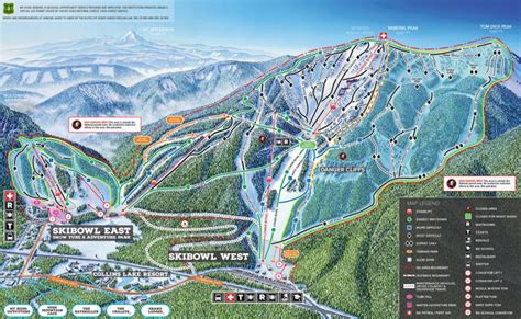 Mt Hood SkiBowl Trail Map • Piste Map • Panoramic Mountain Map