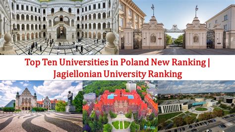 Top Ten UNIVERSITIES IN POLAND New Ranking | Jagiellonian University ...