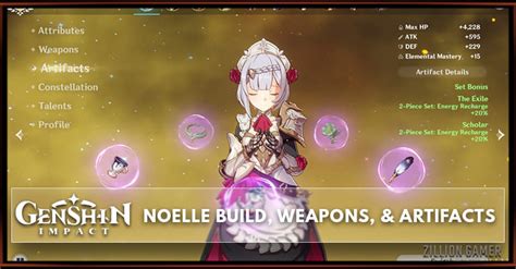 Noelle Build, Weapons, & Artifacts | Genshin Impact - zilliongamer