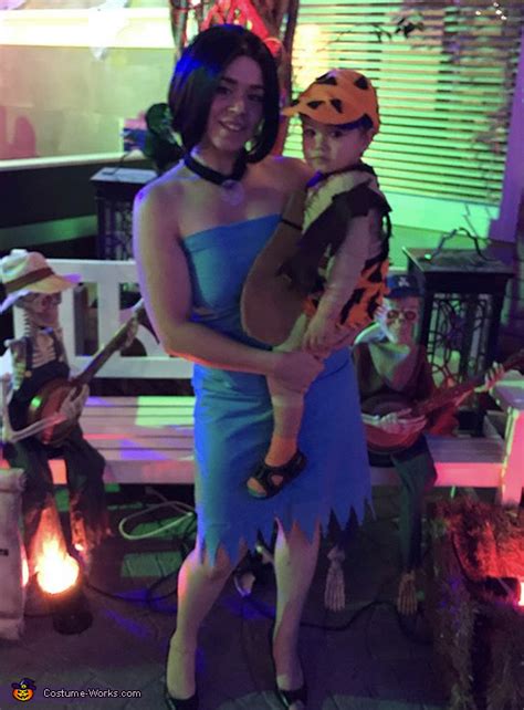 Betty Rubble and Bam Bam Costume | Best DIY Costumes