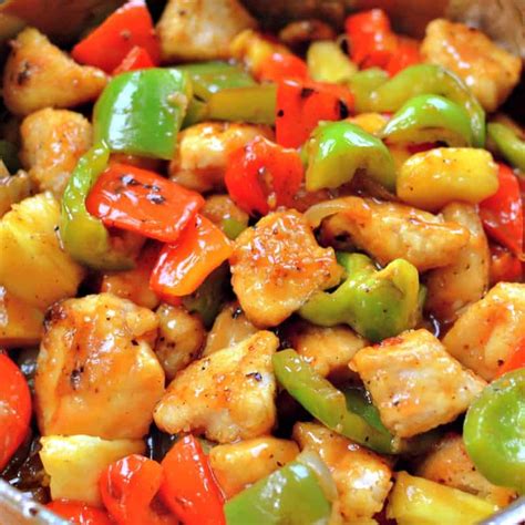 Sweet and Sour Chicken Recipe (A One Skillet 30 Minute Meal)