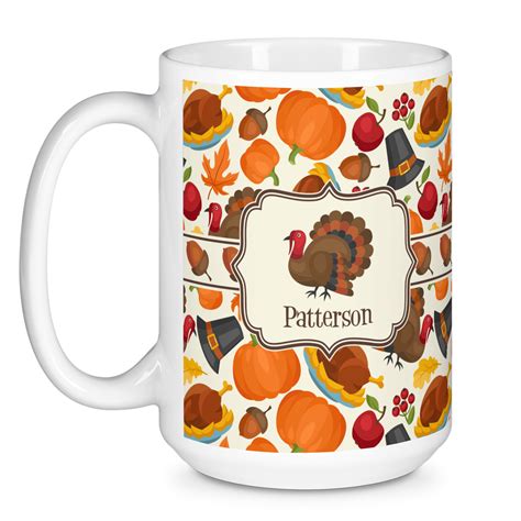 Custom Traditional Thanksgiving Coffee Mug (Personalized) | YouCustomizeIt