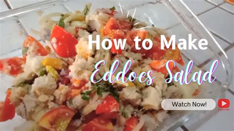 How To Make An Eddoes Salad - Cook With Me @flamboyanntwellness - YouTube