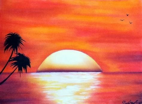 How To Draw A Sunset With Watercolor Pencils at How To Draw