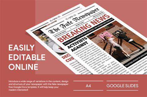 Free Editable Online Fake Newspaper Template – Free Print templates ...