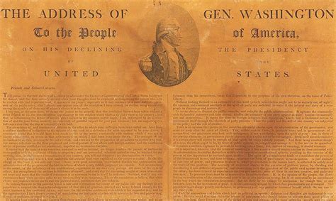 George Washington's Farewell Address - September 19, 1796 | Important ...