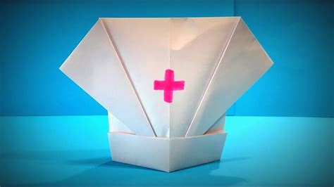 Origami Cap | How to Make a Nurse Paper Cap DIY - Easy Origami ART ...