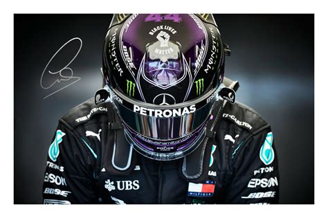 Lewis Hamilton Signed A4 Photo Print Autograph Formula 1 7 Times World ...