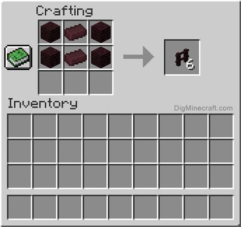 How to make a Nether Brick Fence in Minecraft