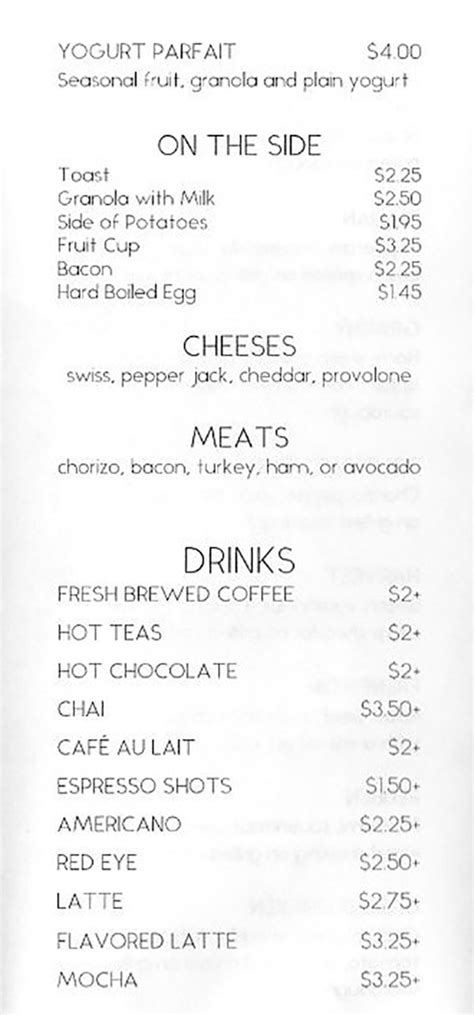 Red Moose Coffee Company menu - drinks - SLC menu