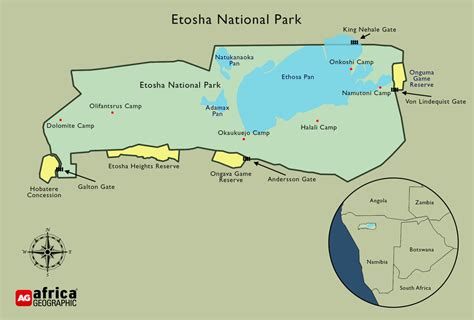 Etosha National Park Map