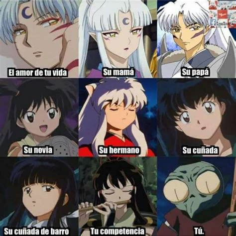 the many faces of anime characters in different languages, with caption ...