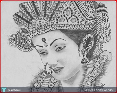 #DeviMaa #ShaktiMaa #DurgaMaa | Art drawings sketches, Cute girl hd ...