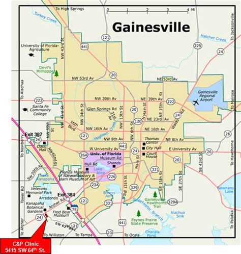 Gainesville Map Of Florida ~ BMFUNDOLOCAL