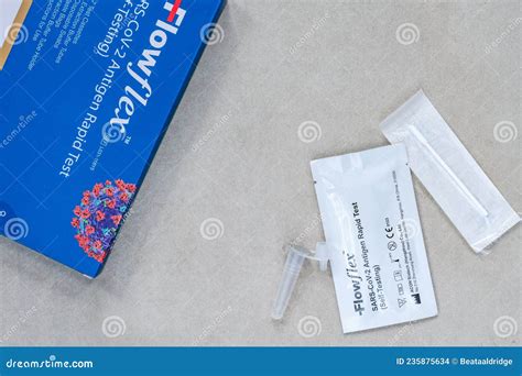 Rapid Lateral Flow Test Kit Editorial Stock Image - Image of antigen ...