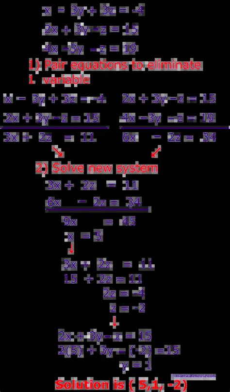 Solving Systems Of 3 Equations By Substitution Calculator - Tessshebaylo