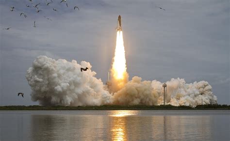 Space Shuttle Launch From Space