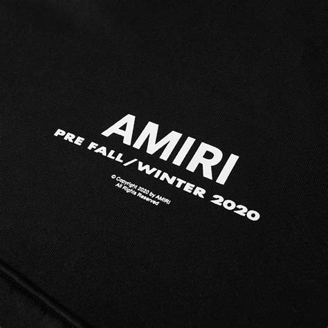 AMIRI Logo Hoody Black | END.