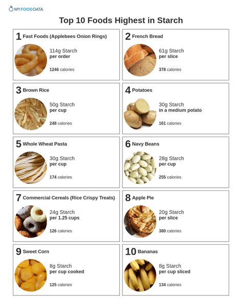 Top 10 Foods Highest in Starch