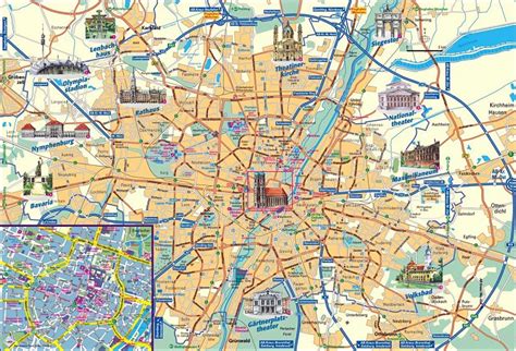 Munich Attractions Map | FREE PDF Tourist Map of Munich, Printable City ...