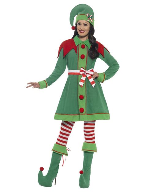 Deluxe Miss Elf Costume | Smiffys