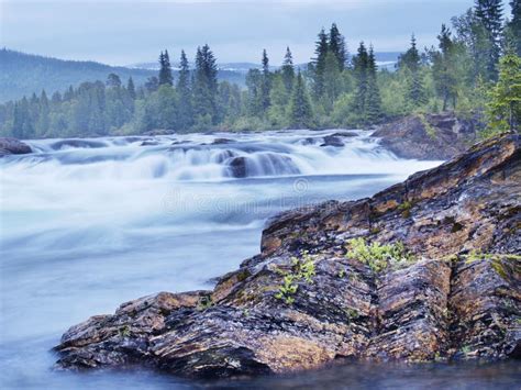 Namsen river by Namsskogan stock photo. Image of tree - 5534484