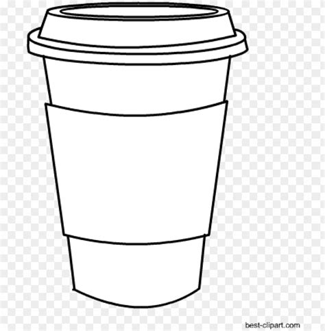 Black And White Coffee Mug Clip Art Free - Coffee Cup Png White PNG ...