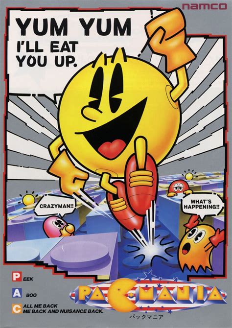 File:Pac-Mania arcade flyer.jpg — StrategyWiki, the video game ...