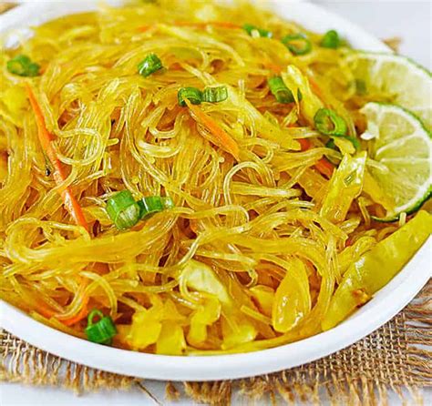 Pancit Bihon (Filipino Noodle) | Healthier Steps