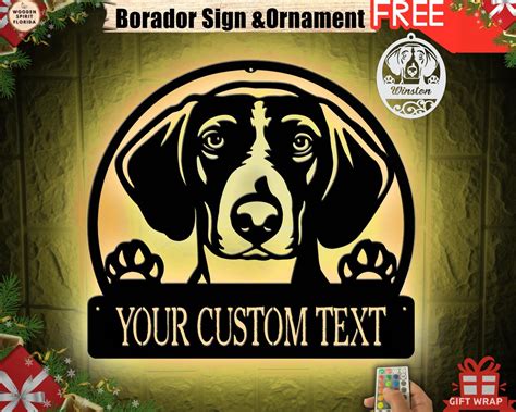 Custom Borador Wall Art Neon Led Lights, Personalized Borador Metal ...