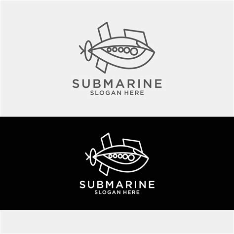 Submarine logo design icon template 12649920 Vector Art at Vecteezy