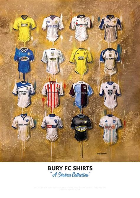 Bury FC Football Shirts Art | Terry Kneeshaw | Bury fc, Bury, Collection