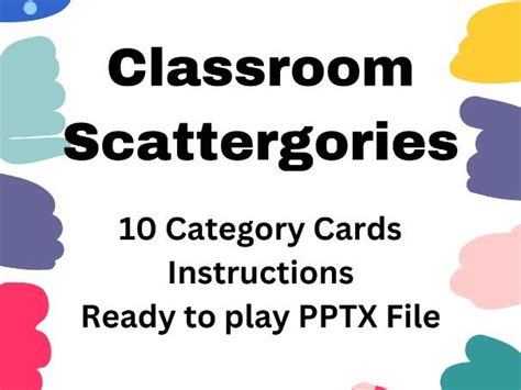 NO PREP Scattergories Game, Categories & Instructions, Engaging Brain ...