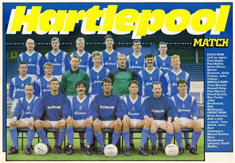 Hartlepool United F.C. in 1988/89 season | Hartlepool, Football team ...