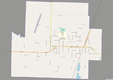 Map of Mineral Springs city, Arkansas - Thong Thai Real