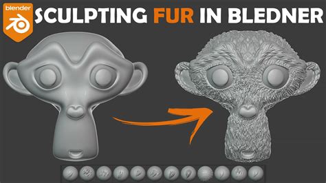 ArtStation - Blender 3D Sculpting Fur (Hair) Brushes | Brushes