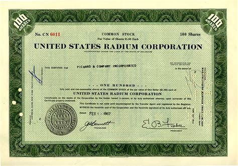 United States Radium Company (Famous Radium Girls Lawsuit) Framed ...