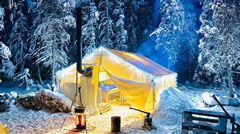 -29C WINTER CAMPING IN THE WARMEST HOT TENT ON EARTH - Camping Technique