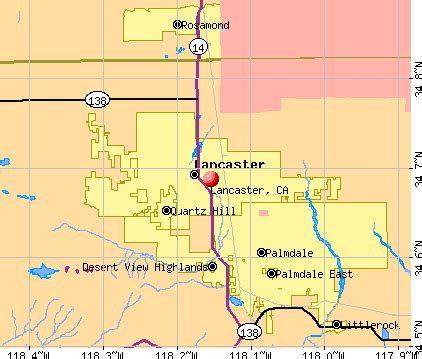 Lancaster California Map