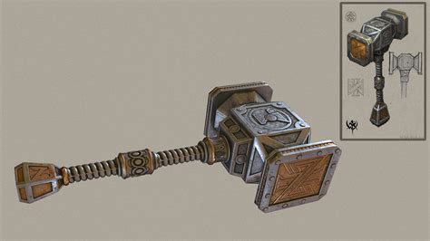 ArtStation - Dwarf Hammer from warhammer